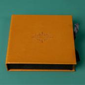 皮革精裝小禮盒6x6吋（方形）